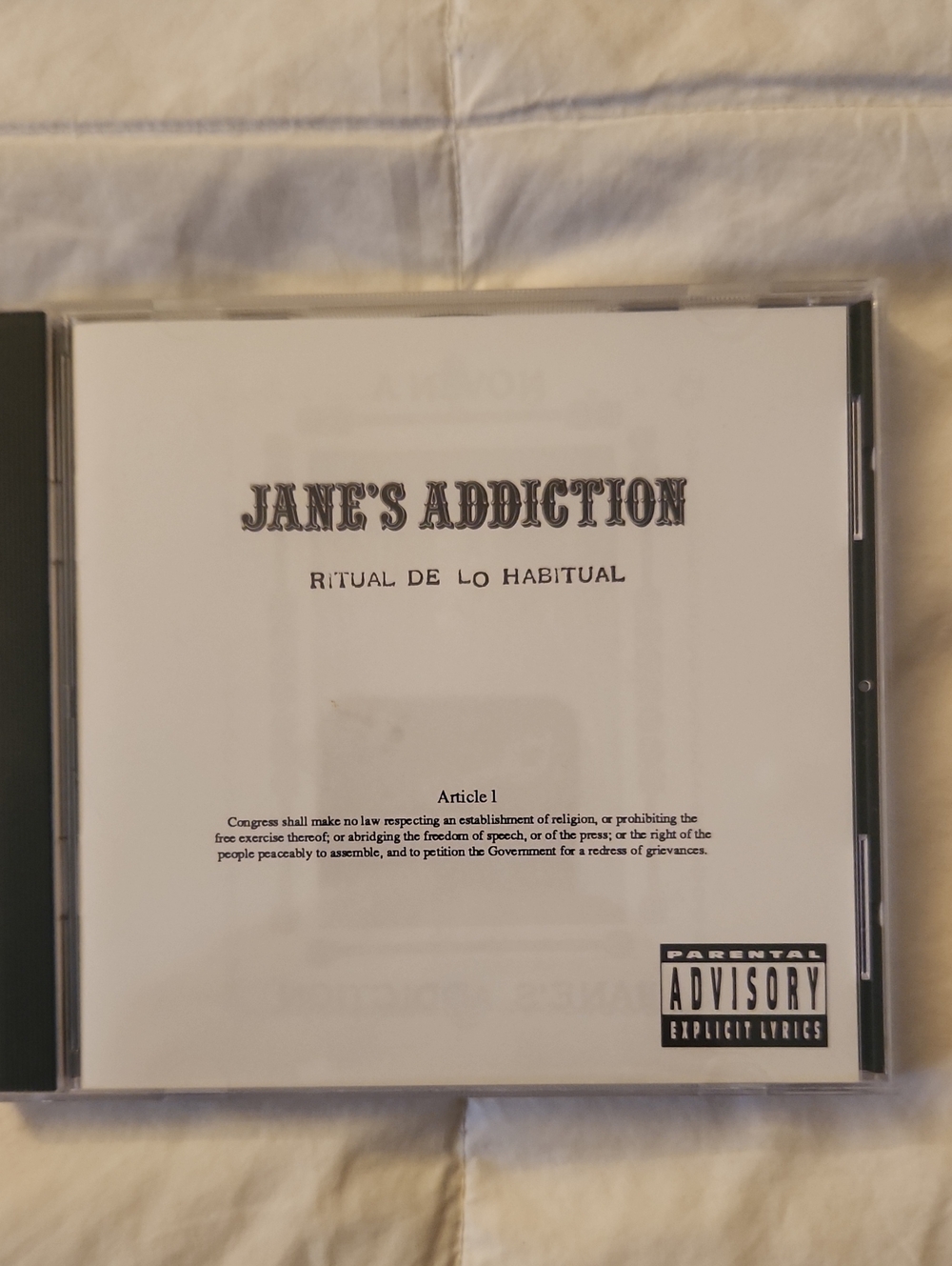 Jane's Addiction Ritual De Lo Habitual Album CD VG++
